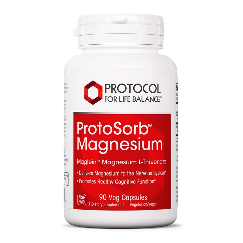 PROTOCOL FOR LIFE BALANCE Magtein 2000mg Magnesium LThreonate Magtein Support Brain Focus Memory Health Kosher NonGMO 90 Veg Capsules